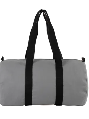Bolsa de tela de algodón tipo tote – Grey / Black