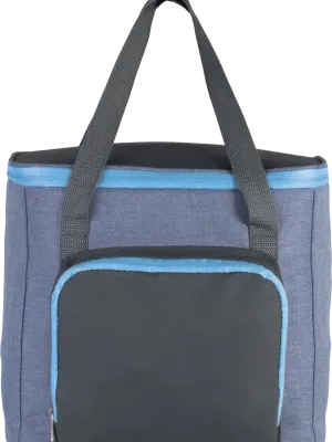 Sac isotherme avec poche zippée – Light Blue Heather / Dark Grey
