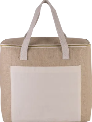 Sac isotherme en jute - grand modèle – Natural