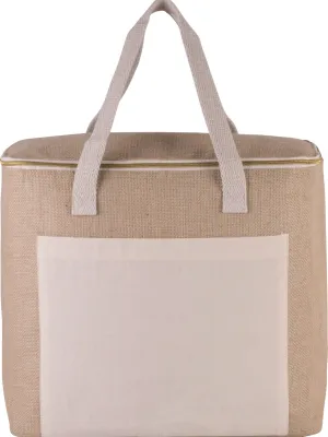 Sac isotherme en jute - grand modèle
