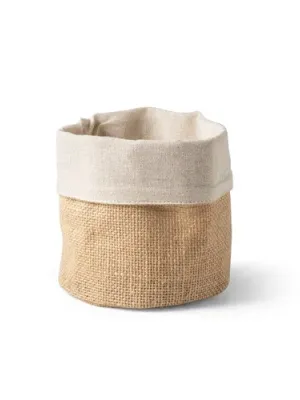 DUCASSE. Sac multi-usage en coton (120g/m²) et toile de jute (260g/m²) – Naturel