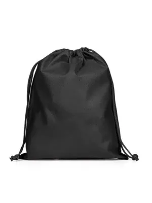 GIFT BAG M. Sac non tissé de taille moyenne (60 g/m²) thermoscellé – Noir