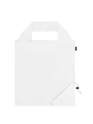 BEIRA. Sac pliable en 190T polyester recyclé (100% rPET) – Blanc