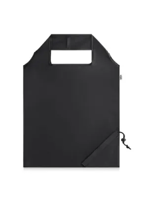 BEIRA. Sac pliable en 190T polyester recyclé (100% rPET) – Noir