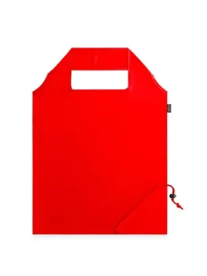 BEIRA. Sac pliable en 190T polyester recyclé (100% rPET) – Rouge