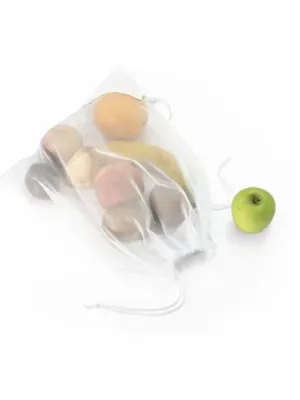 BOLZANO. Sac pliable en maille et polyester recyclé 190T (100% rPET)