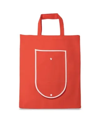 ARLON. Sac pliant en non-tissé (80 g/m²) – Rouge