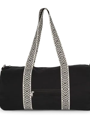 Sac polochon écoresponsable – Black Night / Ethnic Black
