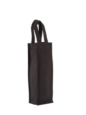 Sac porte-bouteille en coton canvas – Black