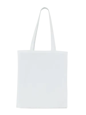 Sac shopping avec longues anses – White