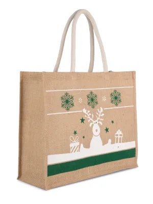 Bolsa de la compra con motivos navideños