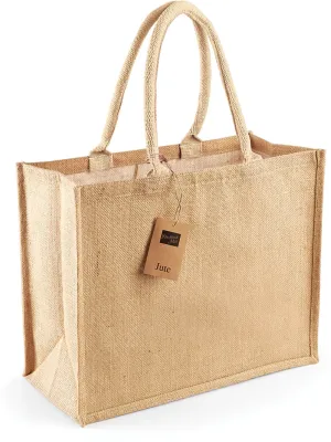 Sac shopping classique en jute – Natural