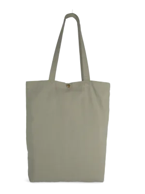 Sac shopping délavé en coton – Washed Green Clay