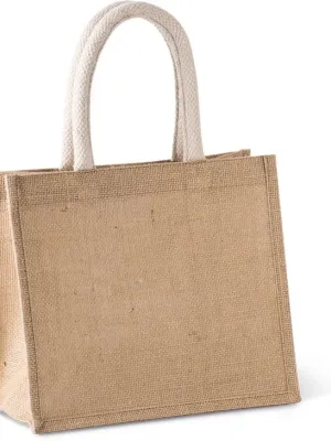 Jute canvas tote - medium