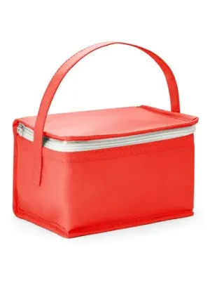 IZMIR. Cooler bag 3 L in non-woven (80 g/m²) – Rouge