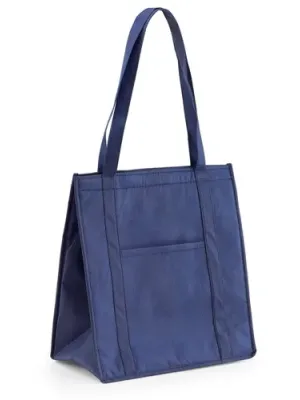 ROTTERDAM. Non-woven Cooler bag (80 g/m²) – Bleu