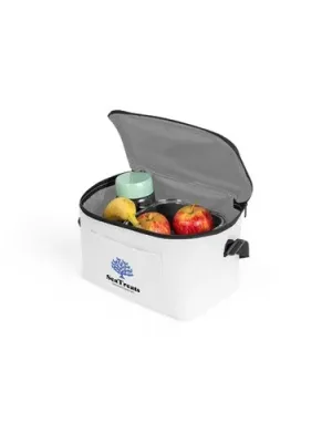 CANCUN. Thermal bag in 600D recycled polyester with adjustable webbing strap 7 L