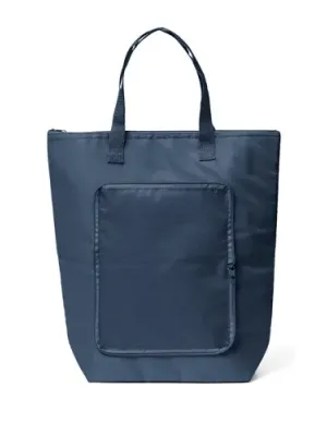 MAYFAIR. Sac thermique pliable en polyester 210D 15 L – Bleu marine