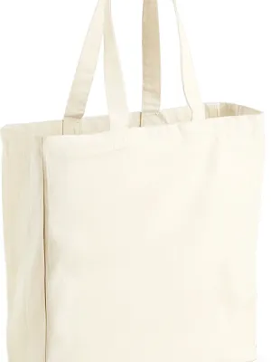 Bolsa shopping de lona de algodón – Natural