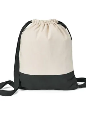 ROMFORD. Mochila 100% algodón (180 g/m²) – Noir