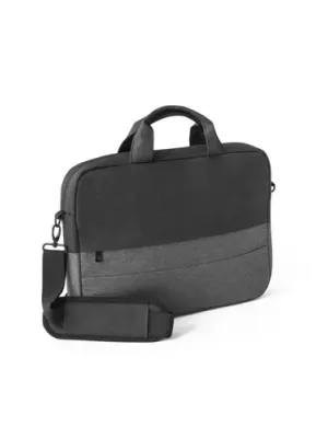 GENOA. Padded laptop bag in 600D high-density recycled polyester 15" – Gris
