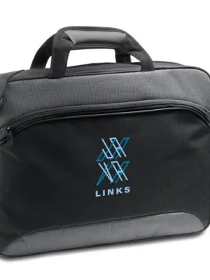 SANTANA. 15'6" Laptop briefcase in 2 Tone 600D and 300D polyester