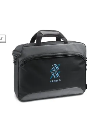 SANTANA. 15'6" Laptop briefcase in 2 Tone 600D and 300D polyester