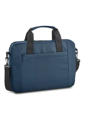 METZ. 15'6" Laptop briefcase in 600D polyester – Bleu
