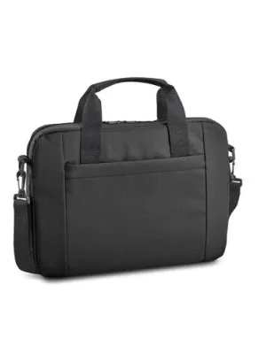 METZ. 15'6" Laptop briefcase in 600D polyester – Noir
