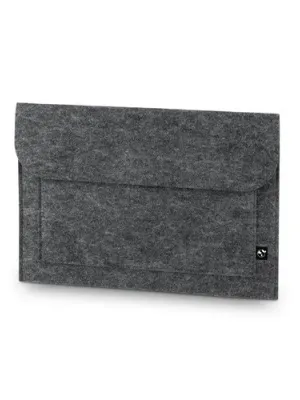 FELPY SLEEVE. Recycled felt (100% rPET) laptop bag – Gris foncé
