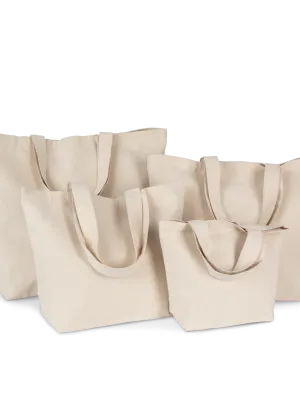 Sacs shopping à soufflet, disponibles en différentes tailles – Natural