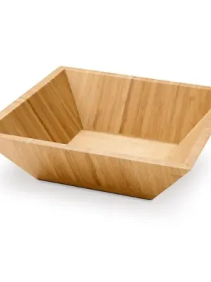 PEPPER. Saladier rectangulaire en bambou – Naturel