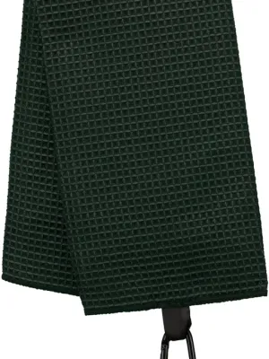 Waffle golf towel - 50 x 40 cm – Forest Green