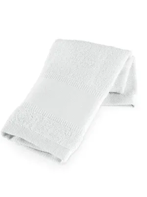 CANCHA. Serviette de sport en coton (380 g/m²) – Blanc
