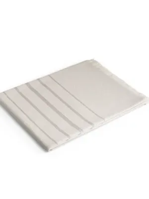 CAPLAN. Serviette multifonctionnelle (260 g/m²) composée de coton léger et résistant (90%) et de coton recyclé (10%) – Gris clair