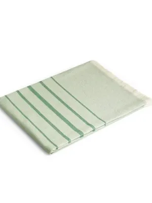 CAPLAN. Serviette multifonctionnelle (260 g/m²) composée de coton léger et résistant (90%) et de coton recyclé (10%) – Vert