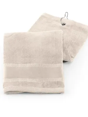 GOLFI. Toalla de algodón multifuncional (430 g/m²) – Beige