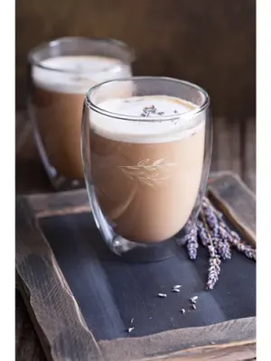 MACHIATO DUO. Set of 2 borosilicate glass cups