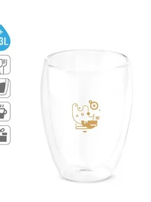 MACHIATO DUO. Set of 2 borosilicate glass cups