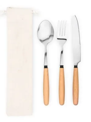 BOULUD. Juego de 3 piezas en madera de acacia
