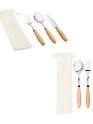 BOULUD. Juego de 3 piezas en madera de acacia