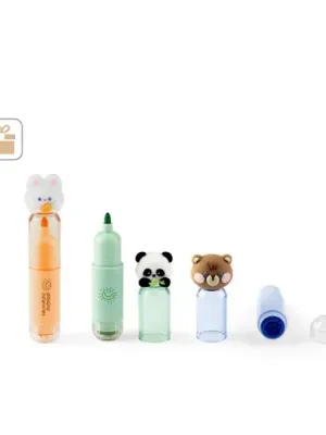 TROPICAL. Set de 3 stylos pour enfants en ABS