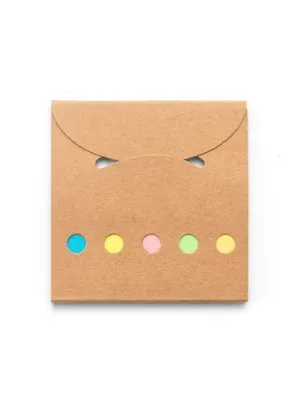 AINSLEY. Set de bureau 2 en 1, fabriqué à partir de papier 100 % recyclé, avec 6 blocs-notes autocollants