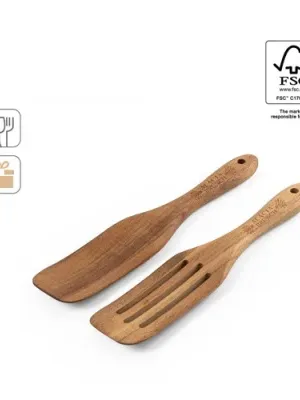 BATALI. Set de deux couverts en bois d'acacia