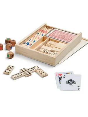 PLAYTIME. 4-in-1 game set – Naturel clair