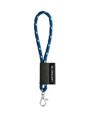 SET Lanyard NAUTIC Short (Ø 7 mm) avec mousqueton à porte de 9 mm – 303 - Bleu