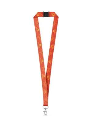 BRISTOL. SET Lanyard SUBLIMATION Long II (20 mm) with Hook Trigger Snap 20 mm and safety lock – Blanc