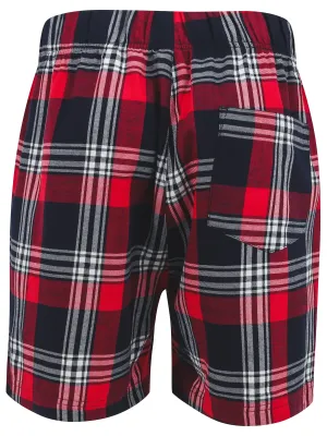 Tartan shorts – Red / Navy Check
