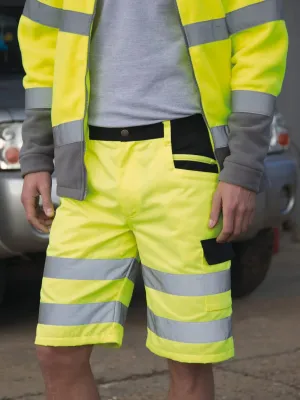 Safety cargo shorts
