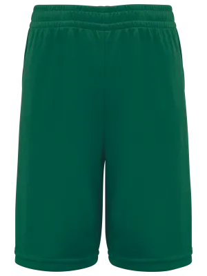 Kids basketball shorts – Dark green